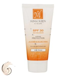 محصول کرم ضدآفتاب بی‌رنگ مای SPF30 مدل Intense Protection، مناسب پوست‌های مختلط و چرب، حجم 50 میلی گرم